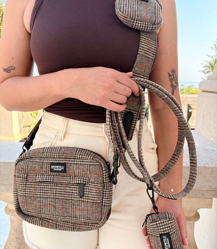Borsa a tracolla Tartan