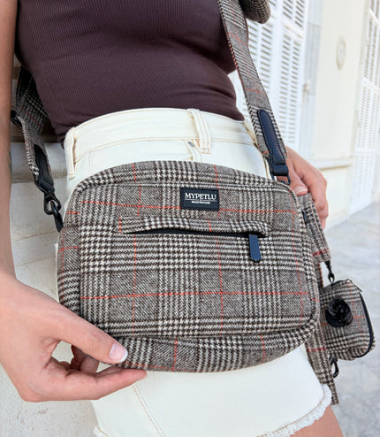 Borsa a tracolla Tartan